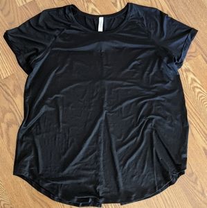 Lululemon Open Up Tie Back Tee, Black, Sz 12
